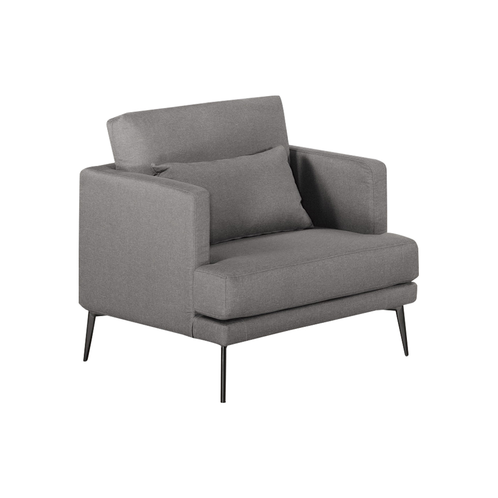 喬迪布面沙發單人座/一人座沙發椅-附抱枕(兩色可選)