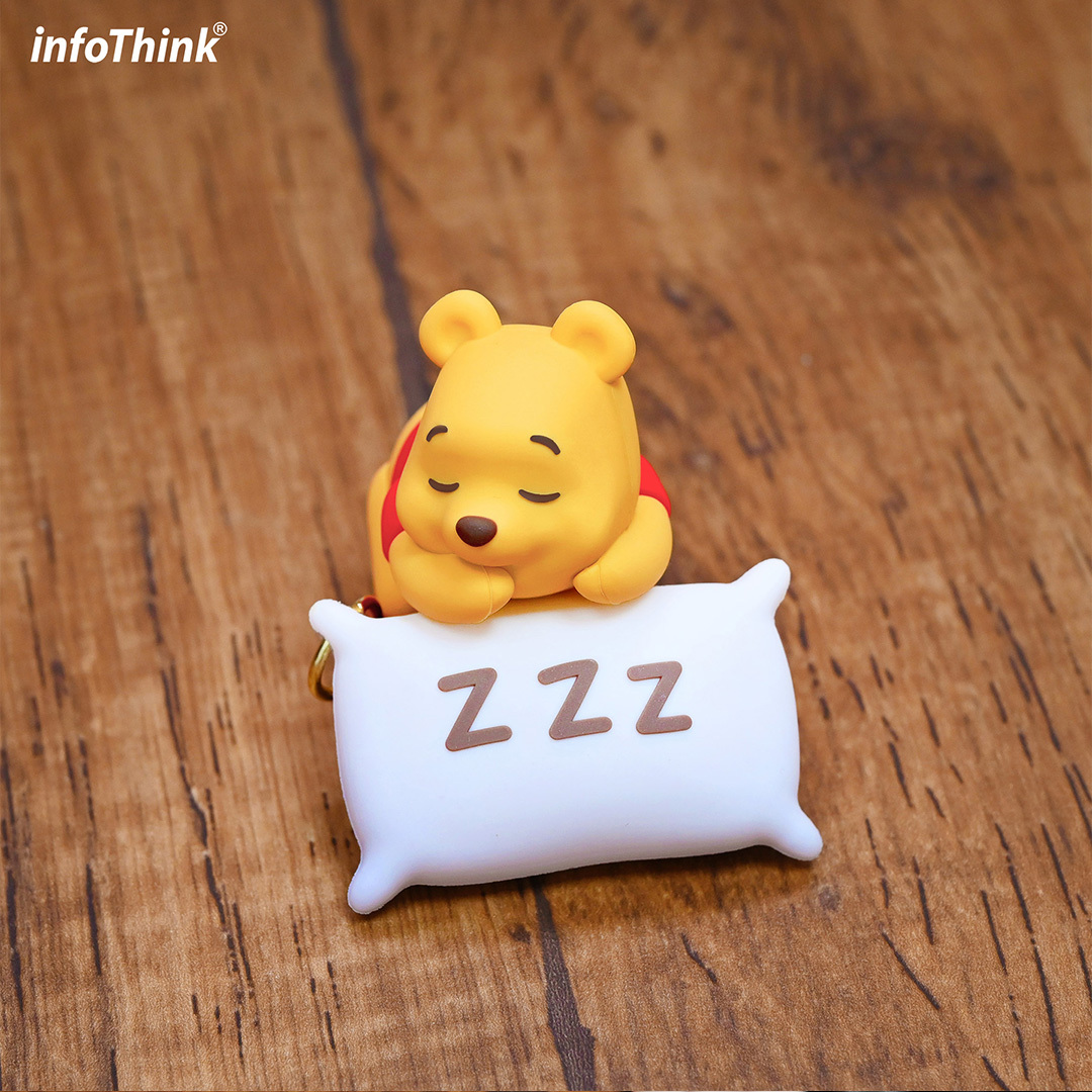 infoThink | 手機編織頸掛繩-小熊維尼(愛睏)