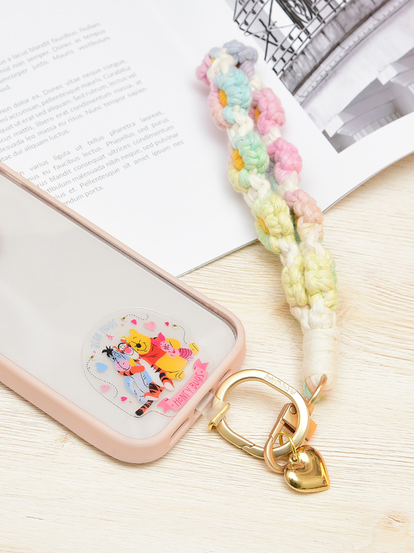 infoThink | 手機編織手腕掛繩-小熊維尼(愛心)