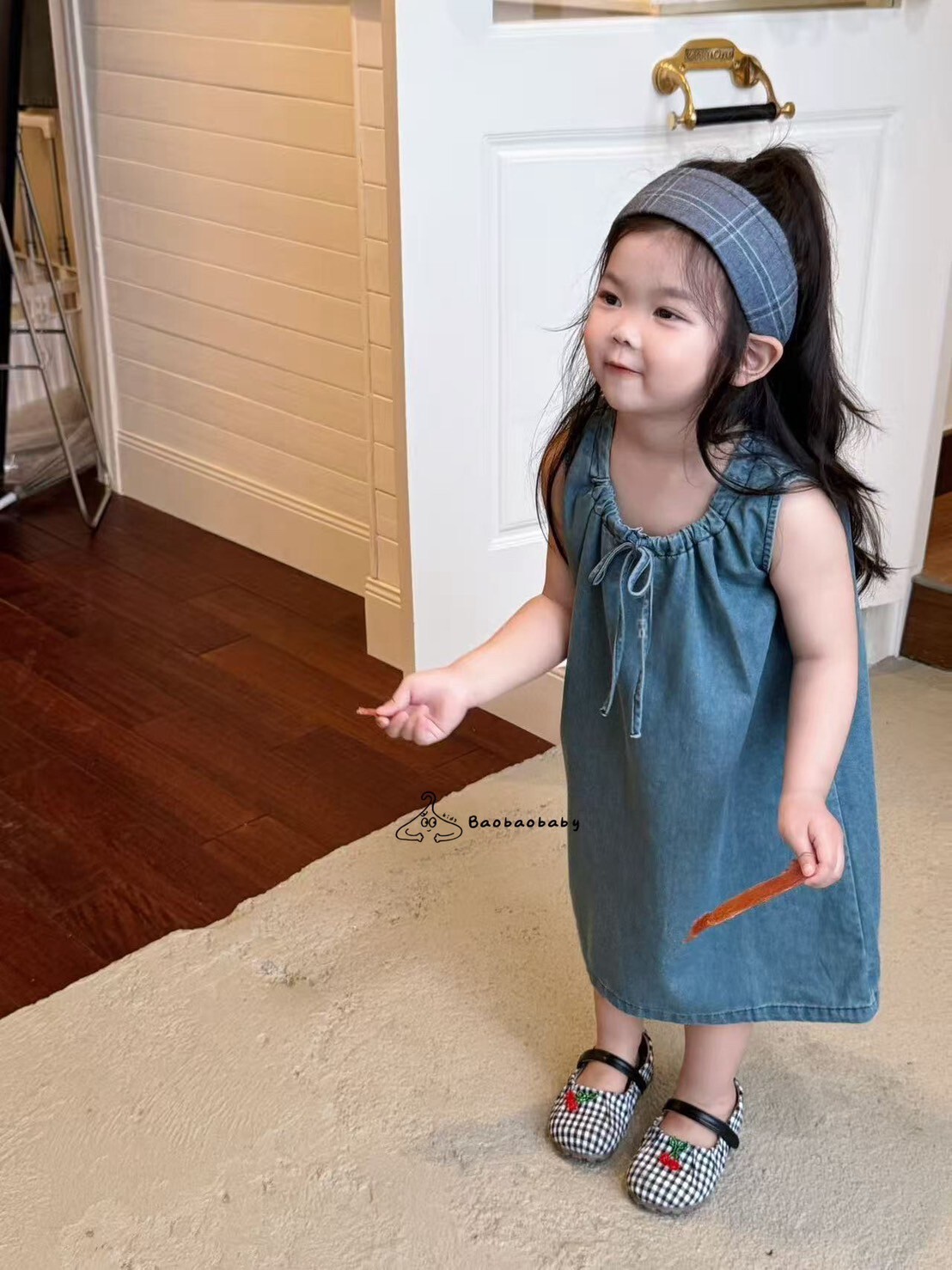 散步系軟牛仔洋裝