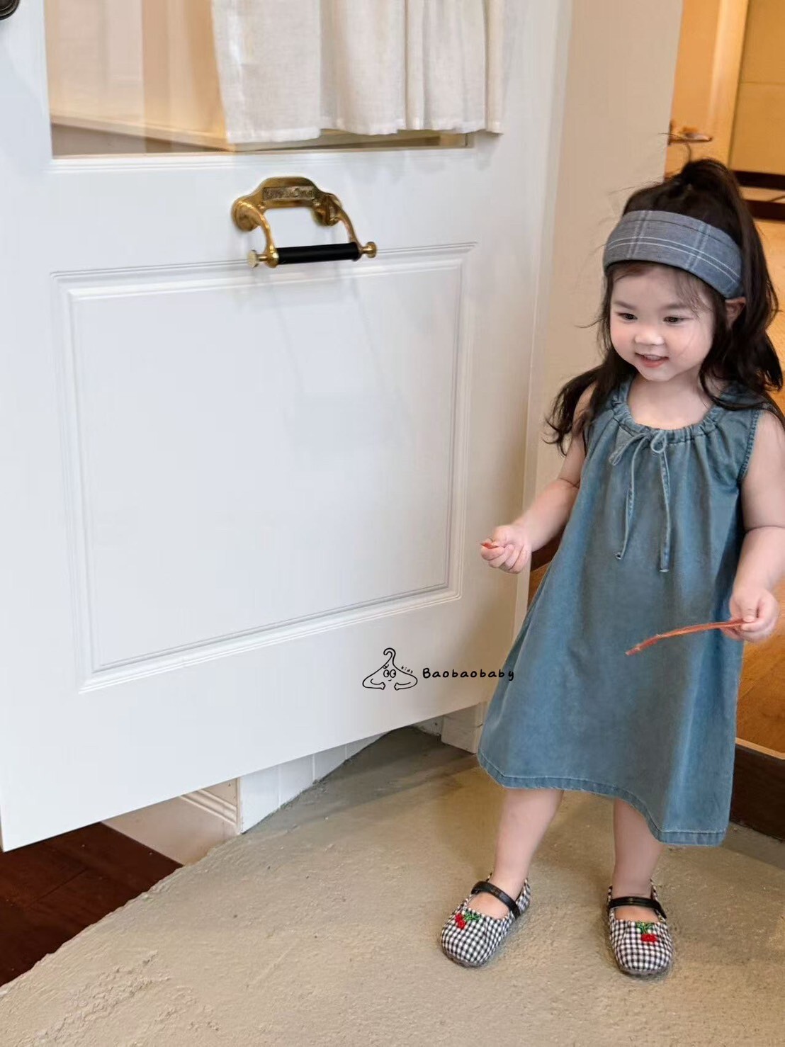 散步系軟牛仔洋裝