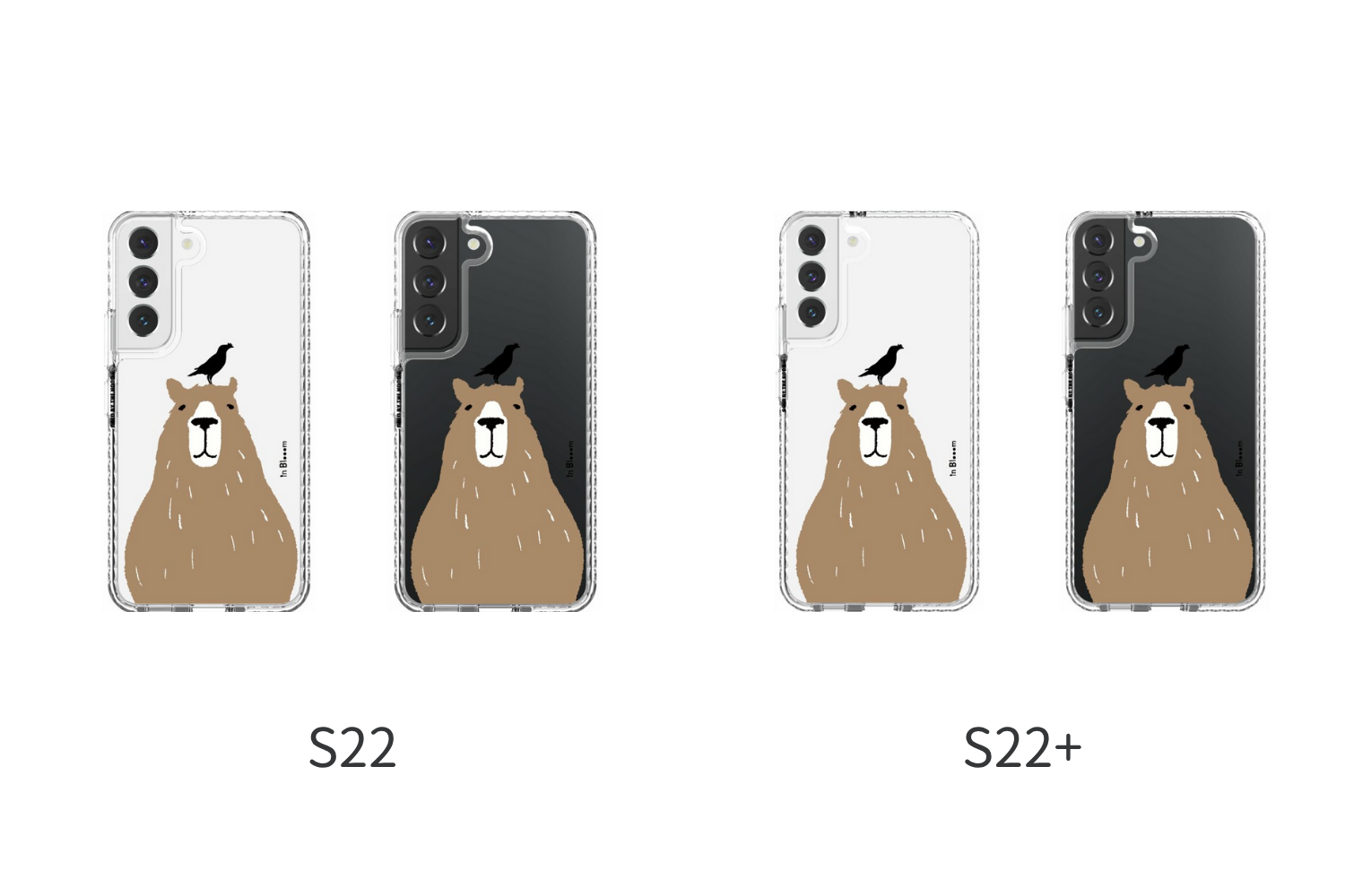 印花樂手機殼水豚與八哥