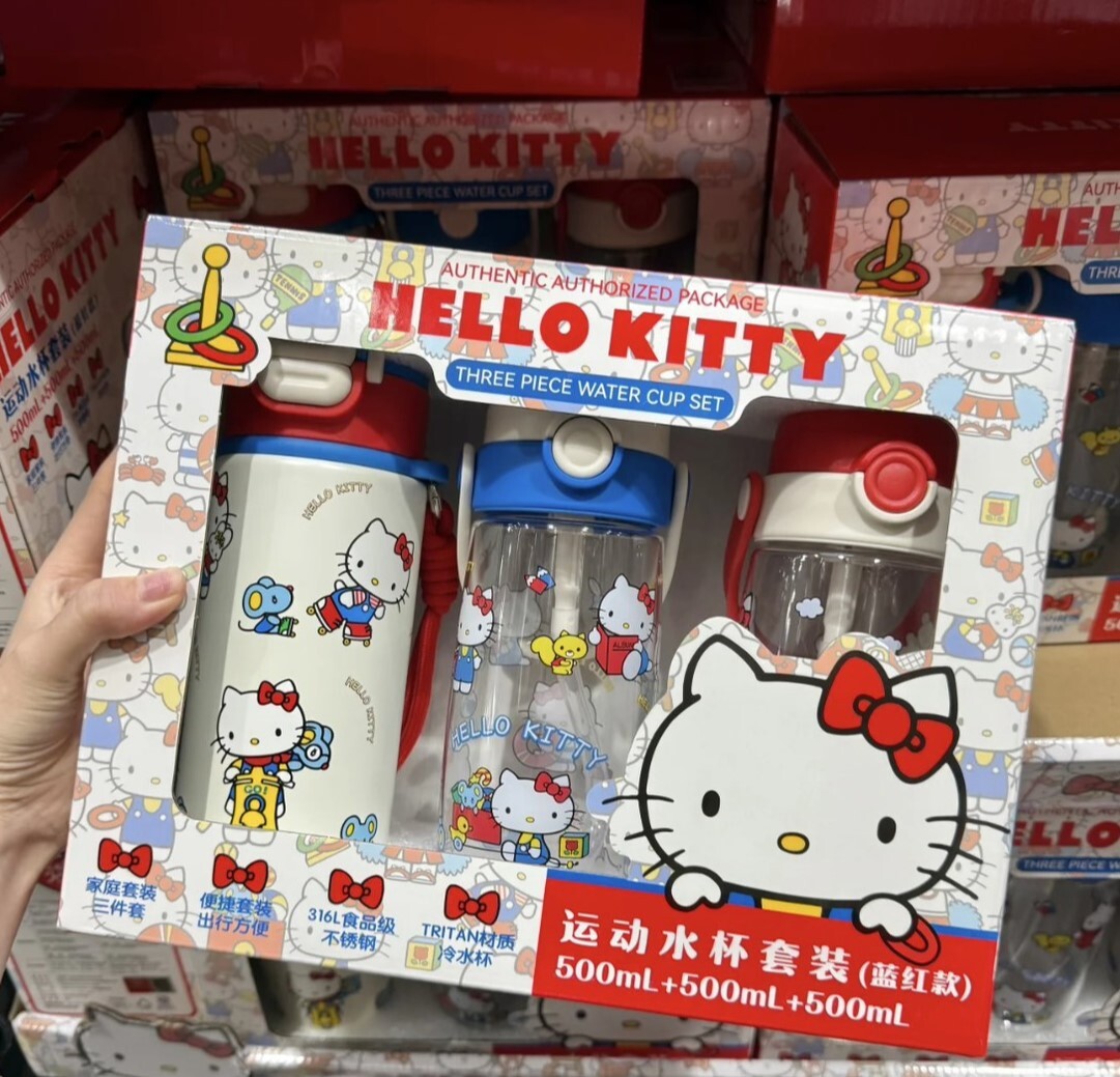 #現貨 三麗鷗 hello kitty 水壺三件套