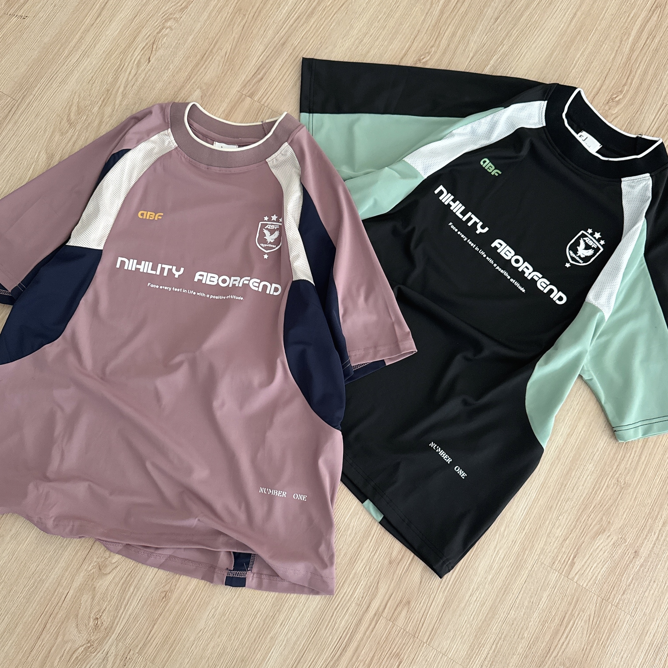 （現貨）190G NIHILITY ABORFEND 異材質拼接 球衣 短T A190