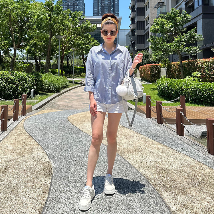 率性BF條紋襯衫