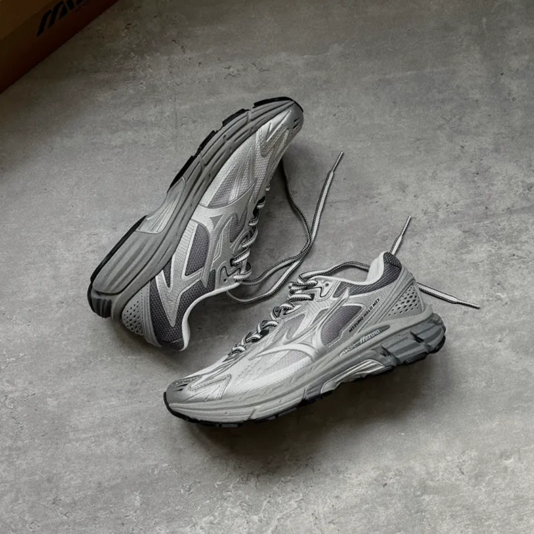 "代購" Mizuno HALO MIX 銀灰 復古慢跑鞋 D1GH240817