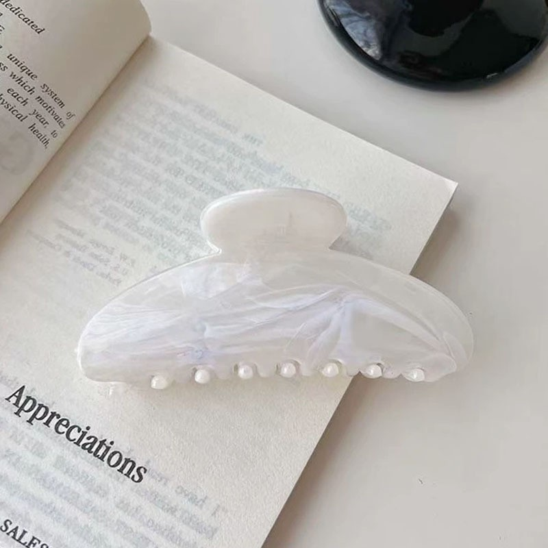 [2 FOR RM10] Textured Acetate Half-Moon Hair Claw