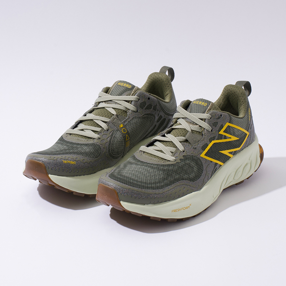 New Balance Fresh Foam X Hierro V8 2E 男鞋 綠色 休閒鞋 MTHIERQ8-2E