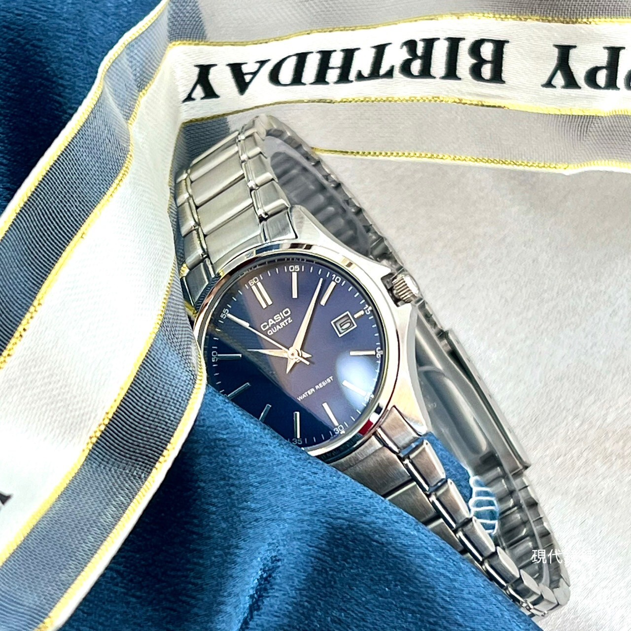 【CASIO 卡西歐】藍面經典不鏽鋼女錶LTP-1183A-2A 28mm 現代鐘錶