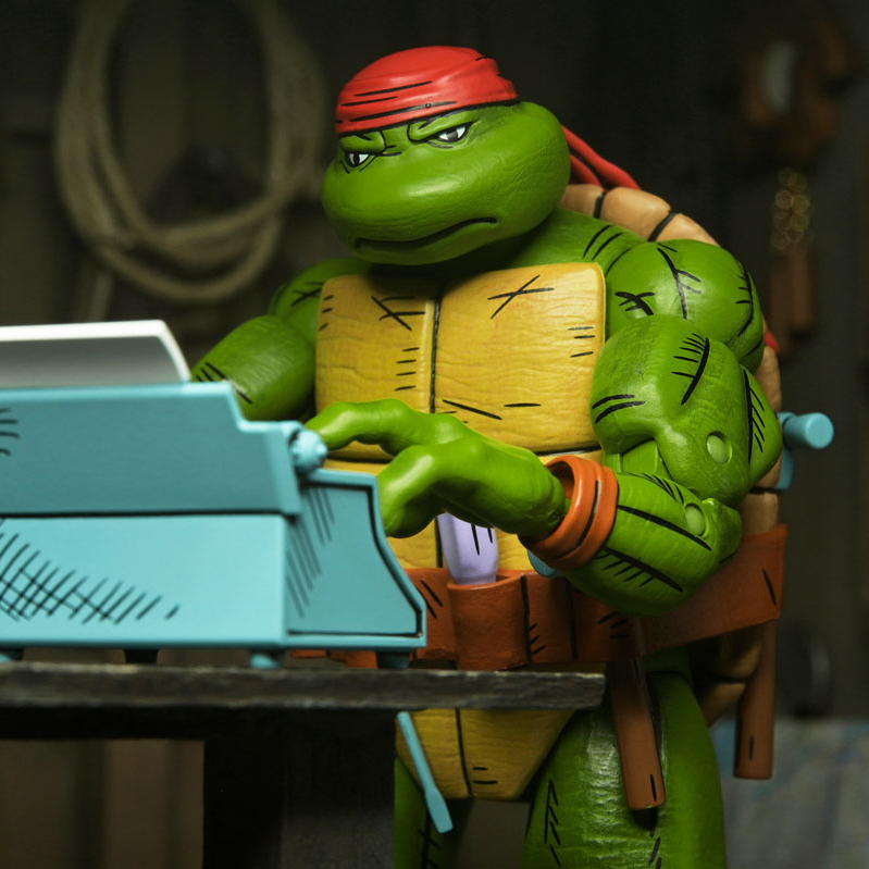 NECA 忍者龜(Mirage Comics) 7吋 雜務工 多納太羅 可動人偶