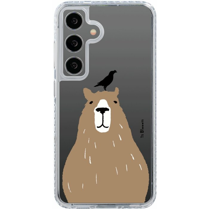 inblooom x The Hood Golden Case-Samsung Galaxy S24/S24+/S24 Ultra/inBlooom Zoo/Capybara and Crested Myna