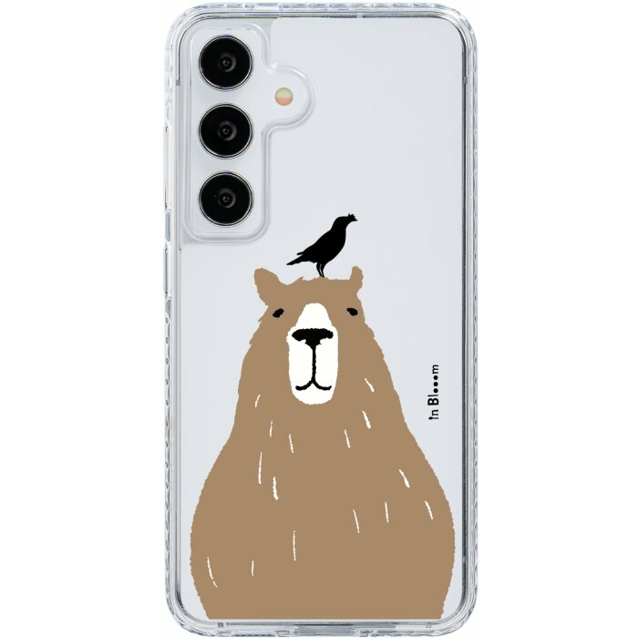 inblooom x The Hood Golden Case-Samsung Galaxy S24/S24+/S24 Ultra/inBlooom Zoo/Capybara and Crested Myna