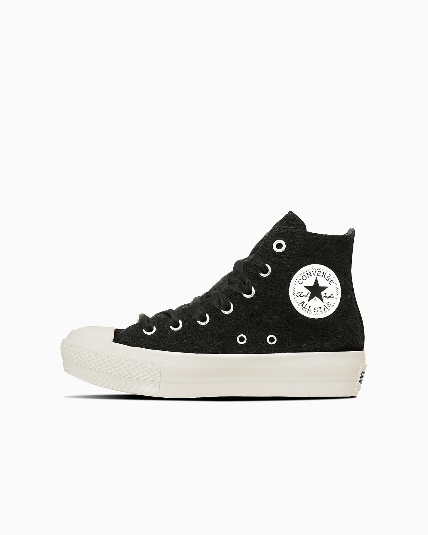 預購┃CONVERSE ALL STAR PLTS LACE HI 厚底 高筒 黑色 蕾絲 帆布鞋
