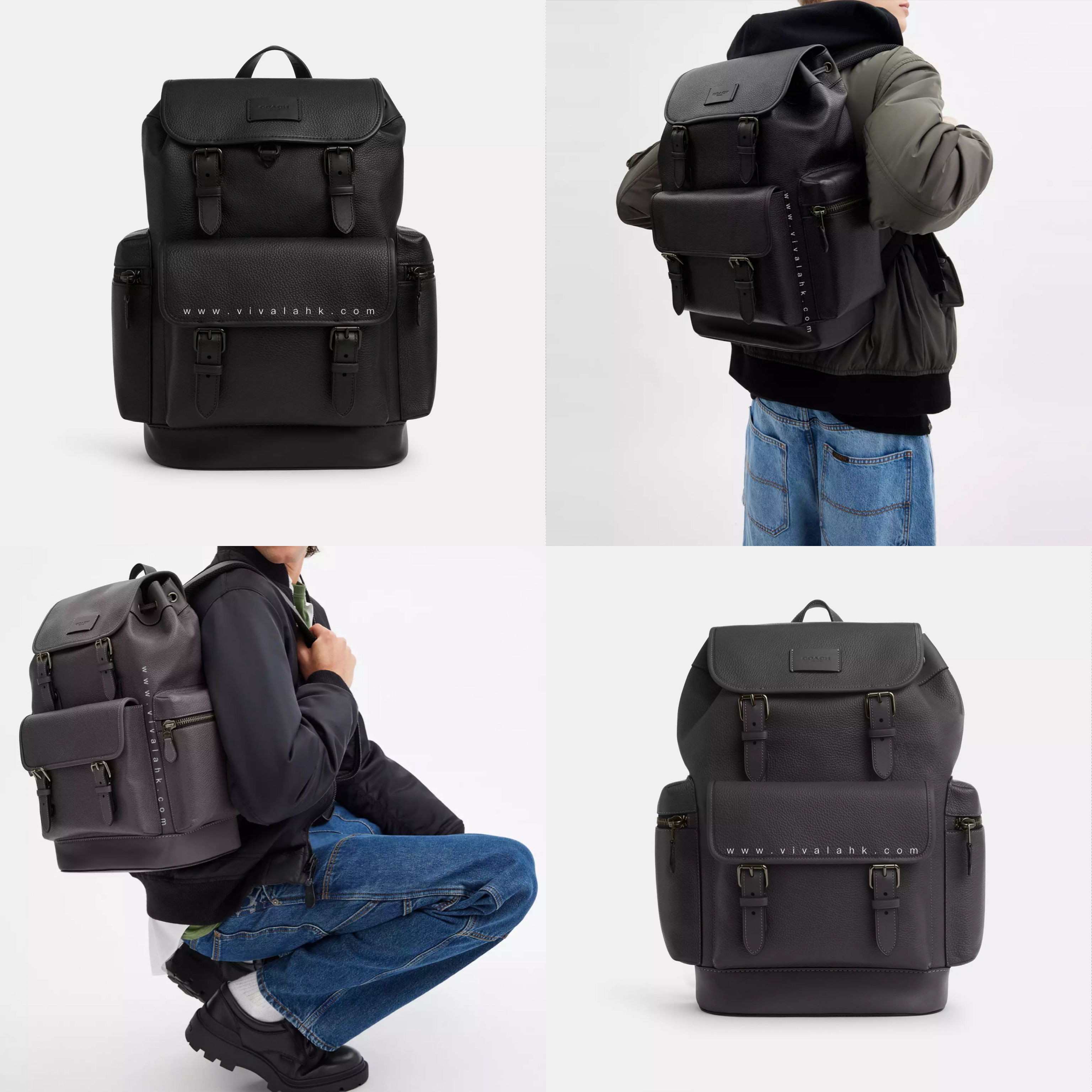 Coach - Sprint 男裝背囊 (荔枝皮) (CT015)