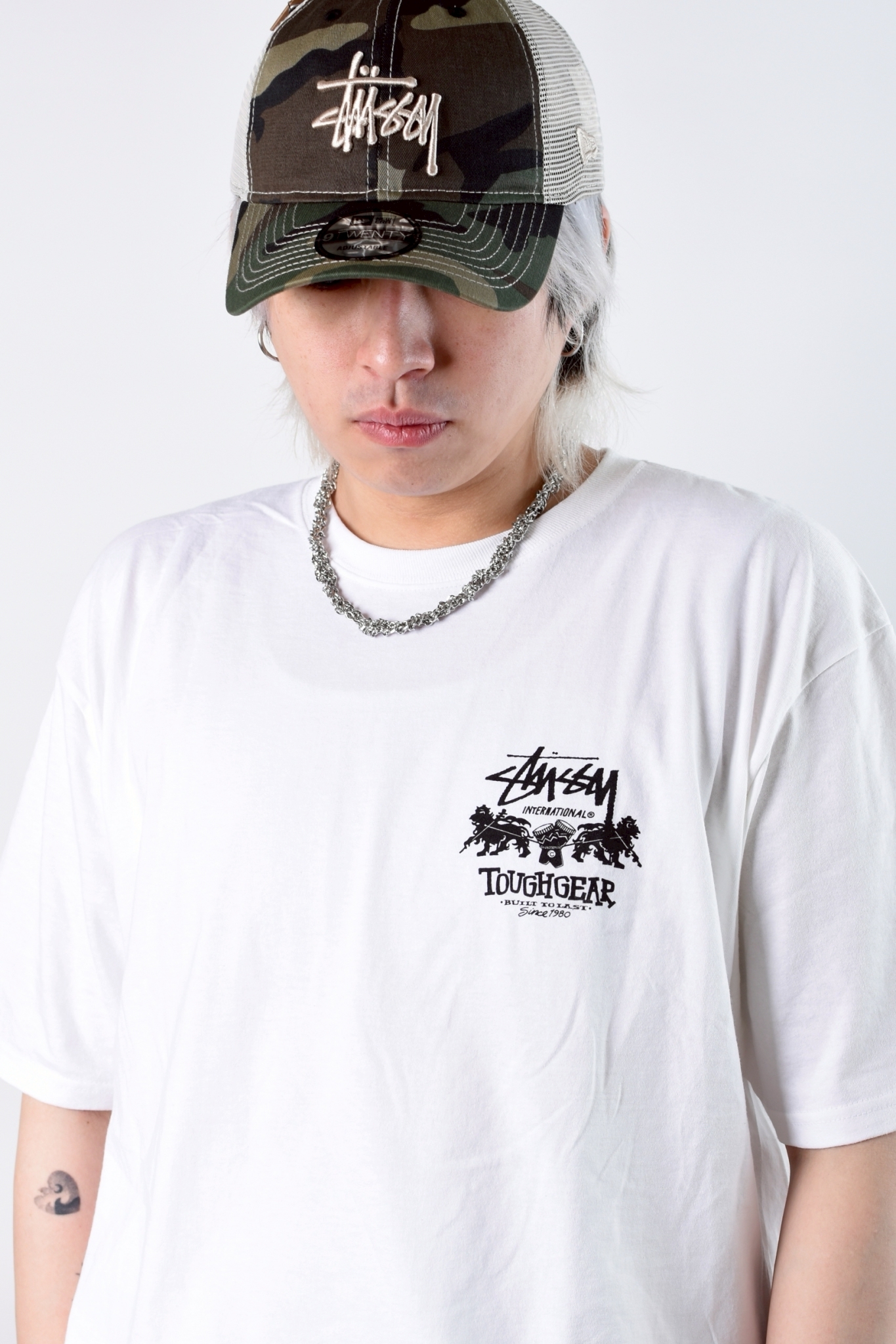 ☆ETW☆【EASY TO WEAR】Fe3c BRAID NECKLACE  編織項鍊 閃亮 銀