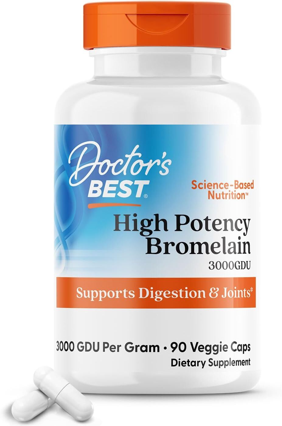 [預購] Doctor's Best 鳳梨酵素(3000GDU) 500mg 90粒 素食 Bromelain