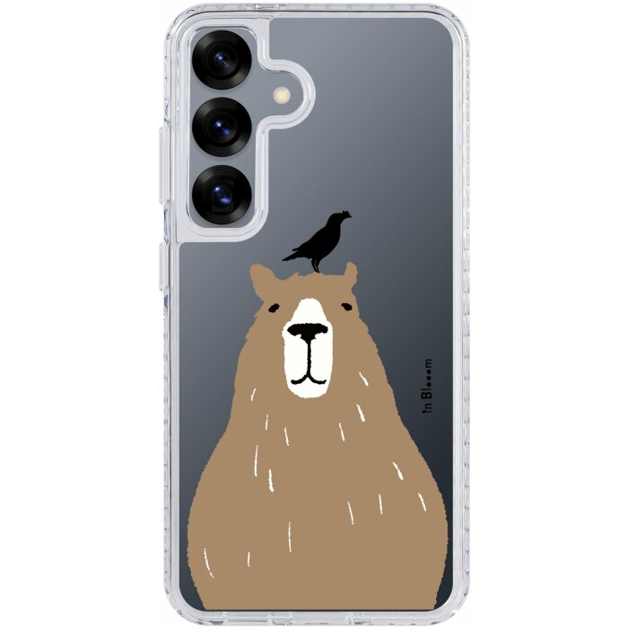 inblooom x The Hood Golden Case-Samsung Galaxy S25/S25+/S25 Ultra/inBlooom Zoo/Capybara and Crested Myna