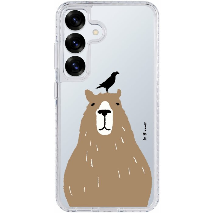 inblooom x The Hood Golden Case-Samsung Galaxy S25/S25+/S25 Ultra/inBlooom Zoo/Capybara and Crested Myna