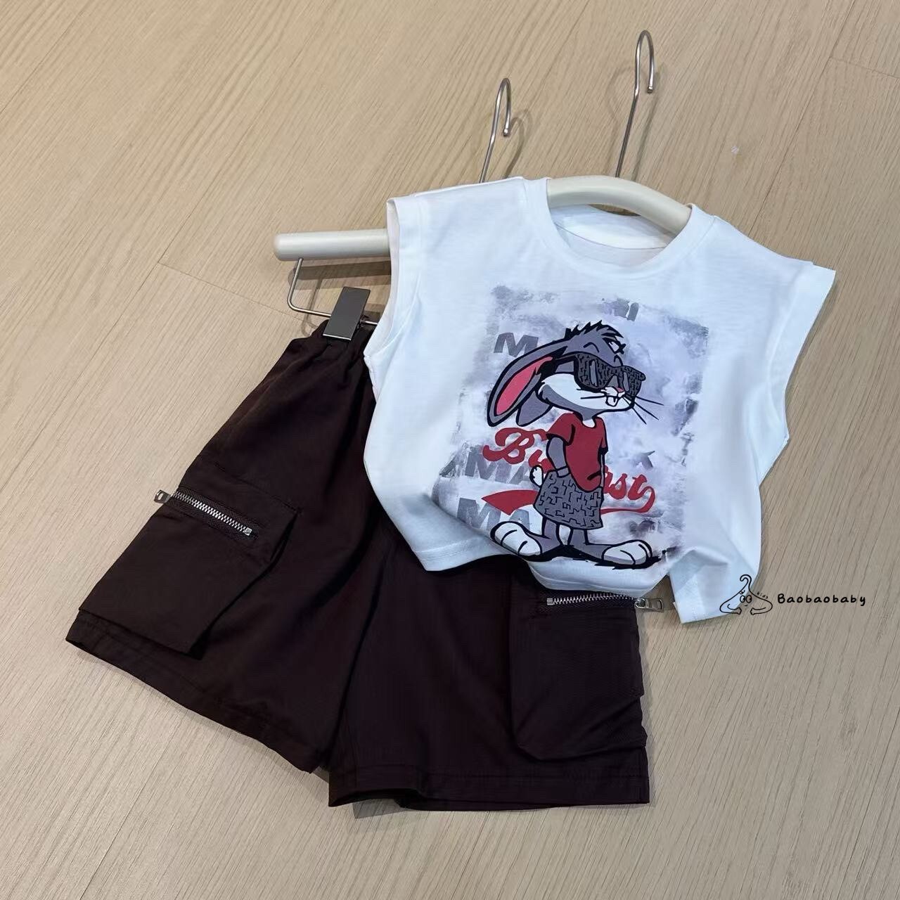 可愛兔無袖上衣