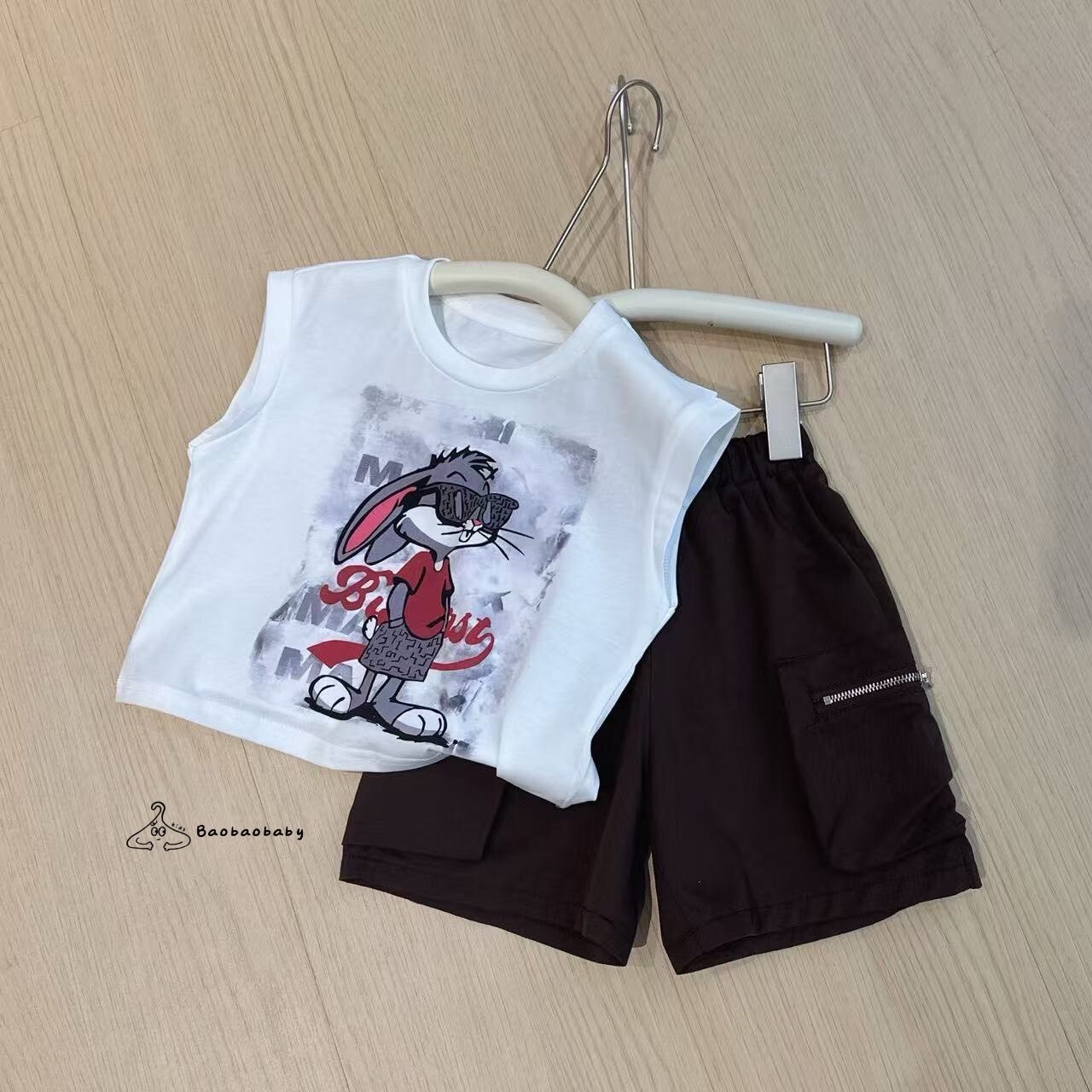 可愛兔無袖上衣