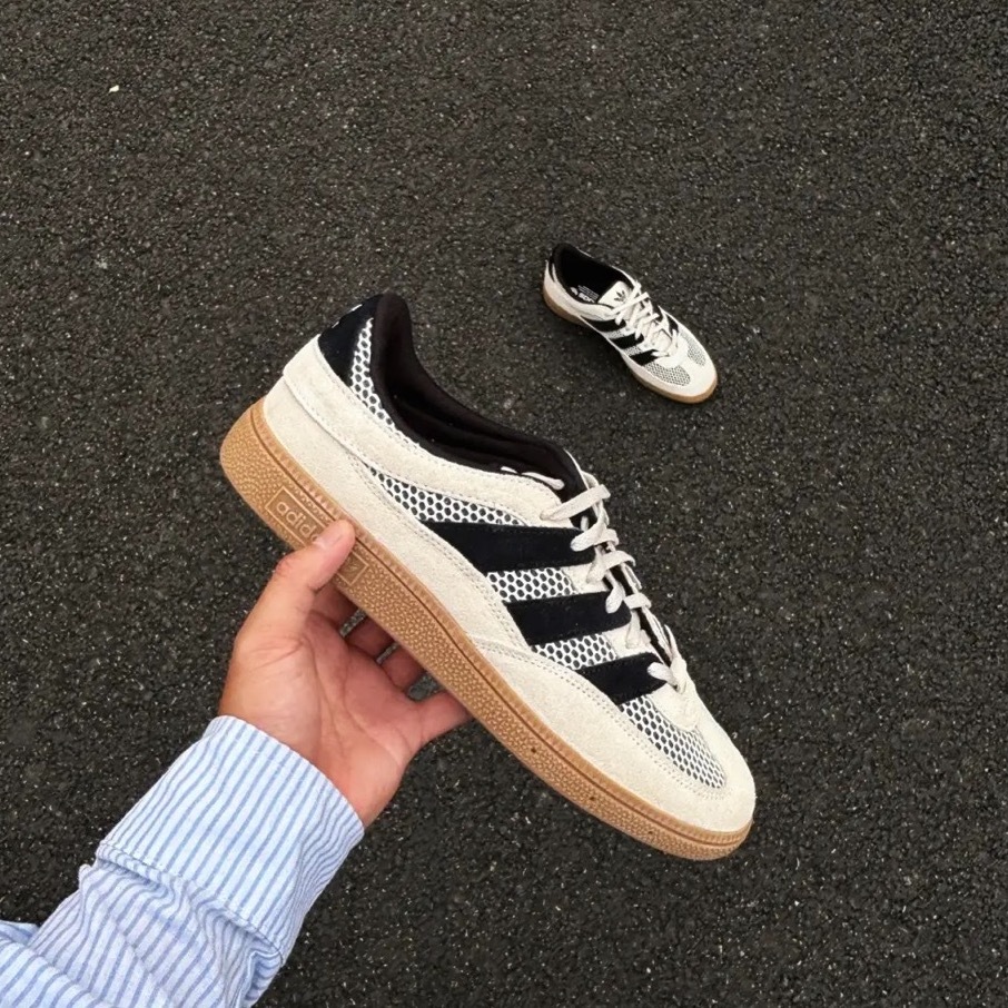 ADIDAS HANDBALL SPEZIAL ST 燕麥黑 米色 米灰 焦糖底 網布 麂皮 女鞋 JI2608 / 預購