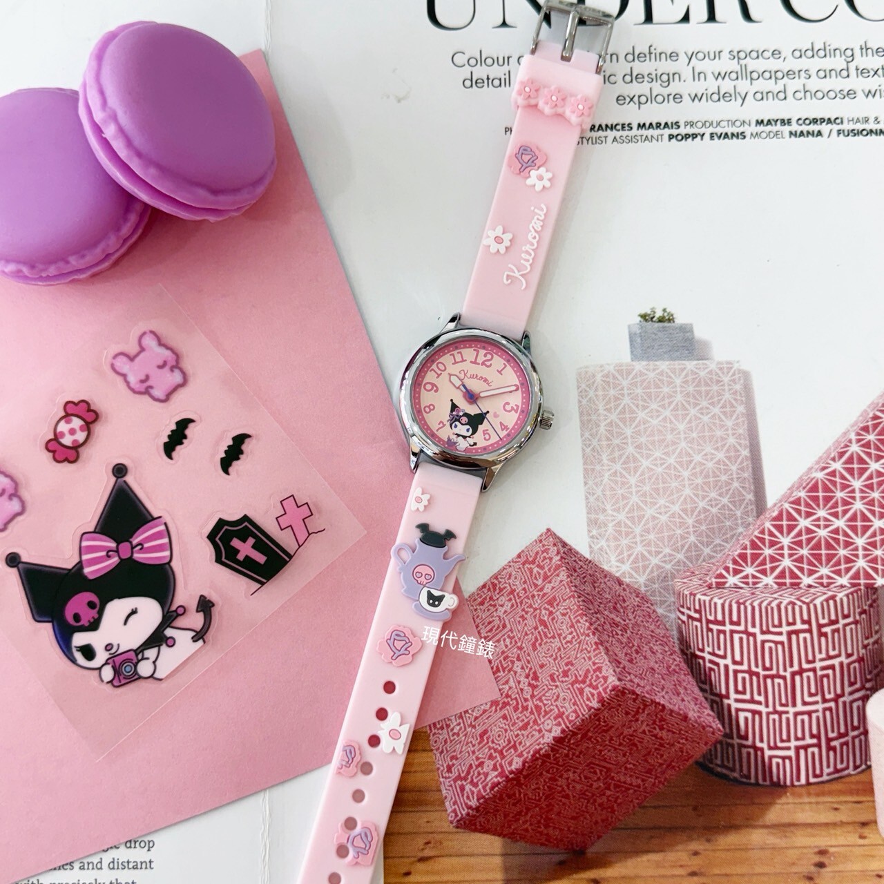 【HELLO KITTY】庫洛米系列俏皮立體圖案兒童錶 KT081LWPP1 30mm 現代鐘錶