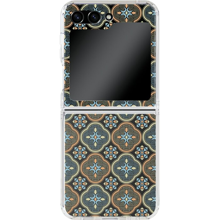 印花樂聯名三星手機殼/Samsung Galaxy Z Flip5/玻璃海棠/暖陽甜杏