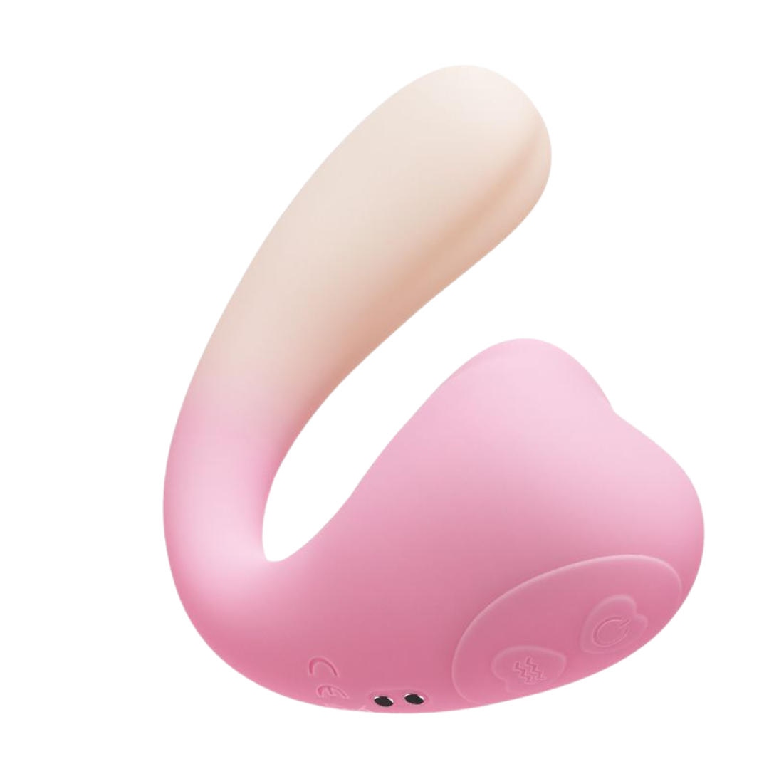 EROCOME - Elephant 長象鼻 雙頭可加熱震動旋轉按摩器 - 粉色