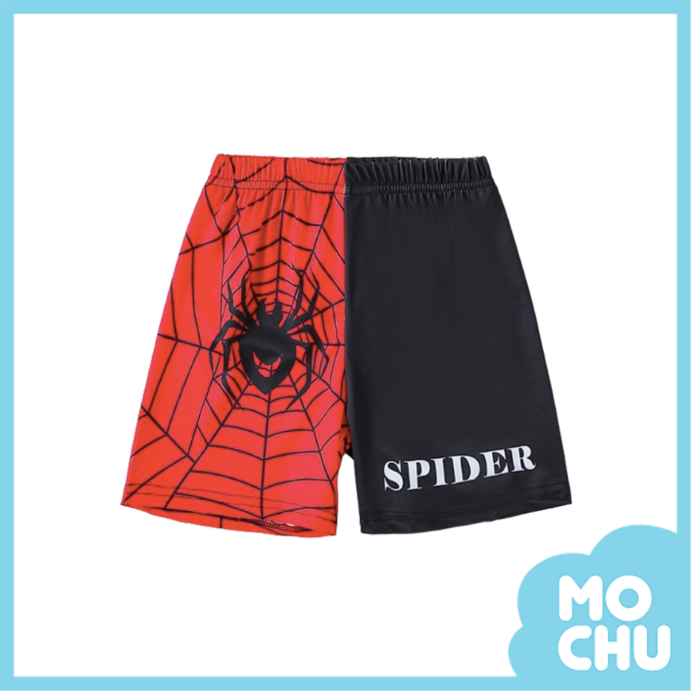 黑紅蜘蛛海灘褲