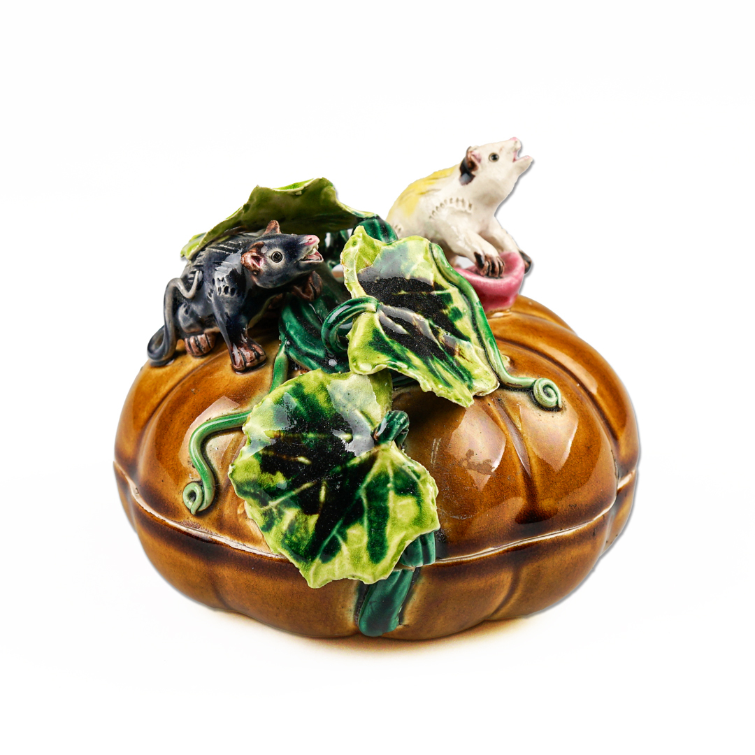 台灣國寶交趾陶｜居家開運商品 南瓜印泥盒