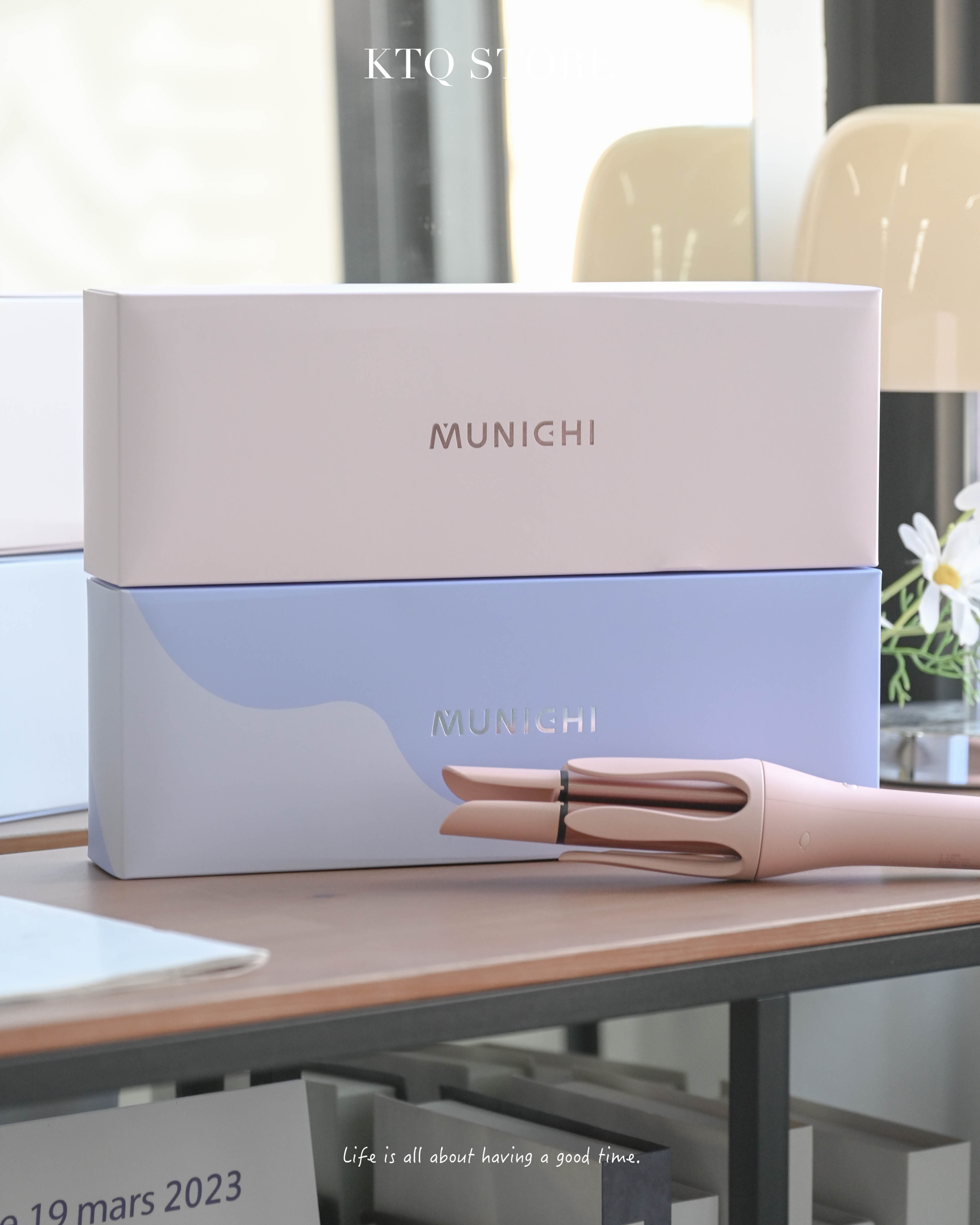 KTQ STORE ‧ MUNICHI沐尼黑 32mm水潤負離子溫控捲髮器 (國際電壓) MR.Curler