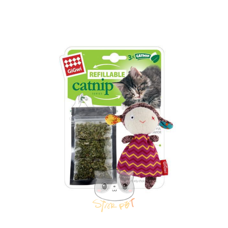 Gigwi Refillable Catnip Sheep Cat Toy