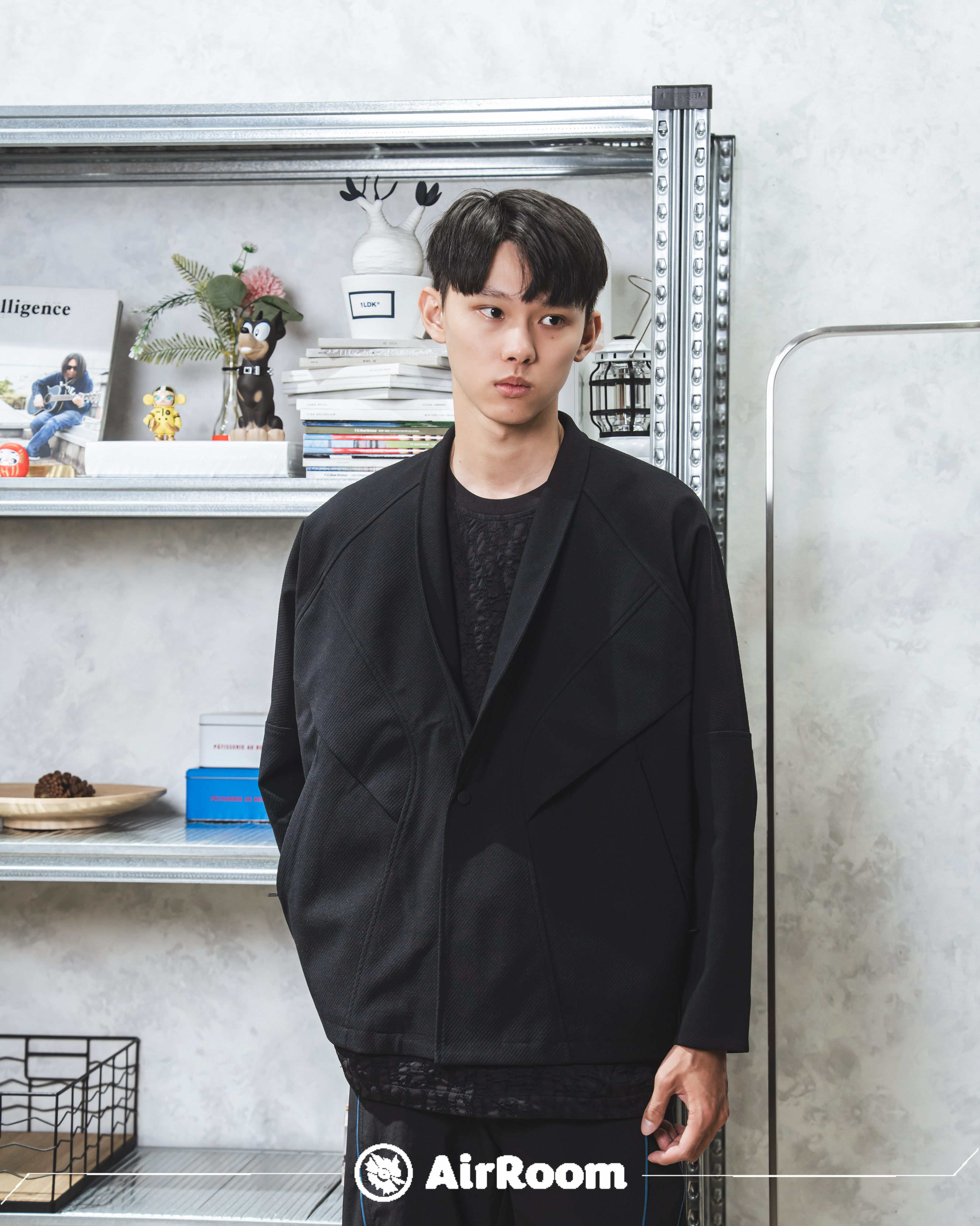 2025SS oqLiq Burning Orient Cross Jacket 改良式 西裝 夾克 外套 現貨 25SO01