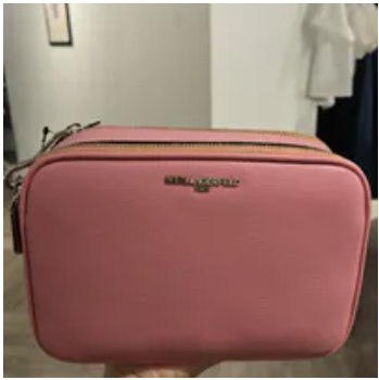 [S] KARL LAGERFELD BLUSH LH6EZ9BJ-2B6 MAYBELLE CAMERA CROSSBODY BAG, FINAL SALES, 196788428218 (SKL1334)