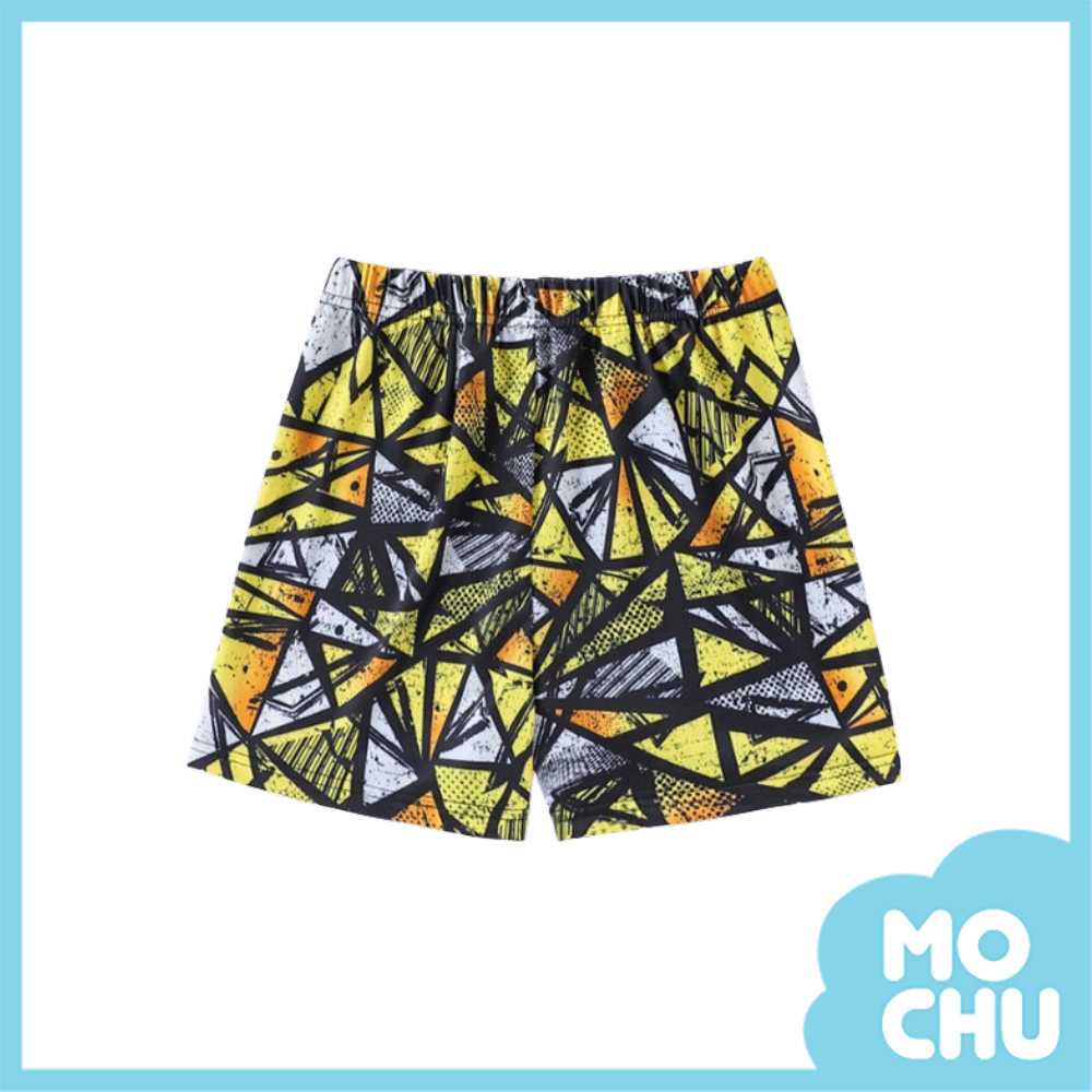 三角幾何海灘褲