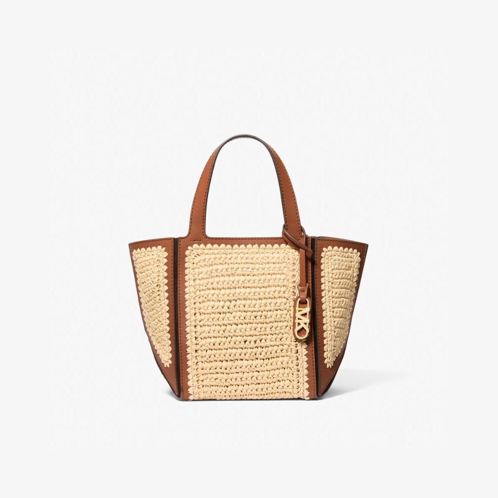 【MICHAEL KORS】JORDI拉菲草小提包