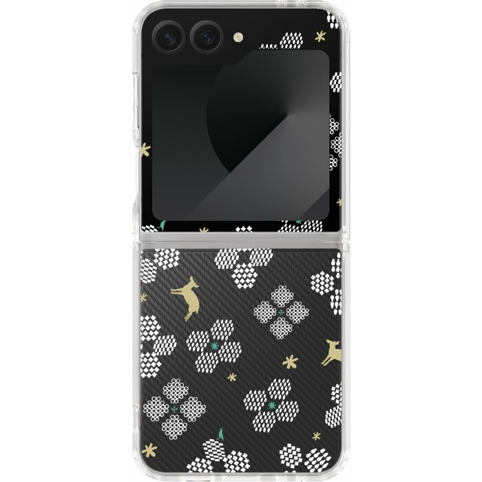 inblooom x The Hood Hybrid Z Case-Samsung Galaxy Z Flip6/Blooming Field/Bright White