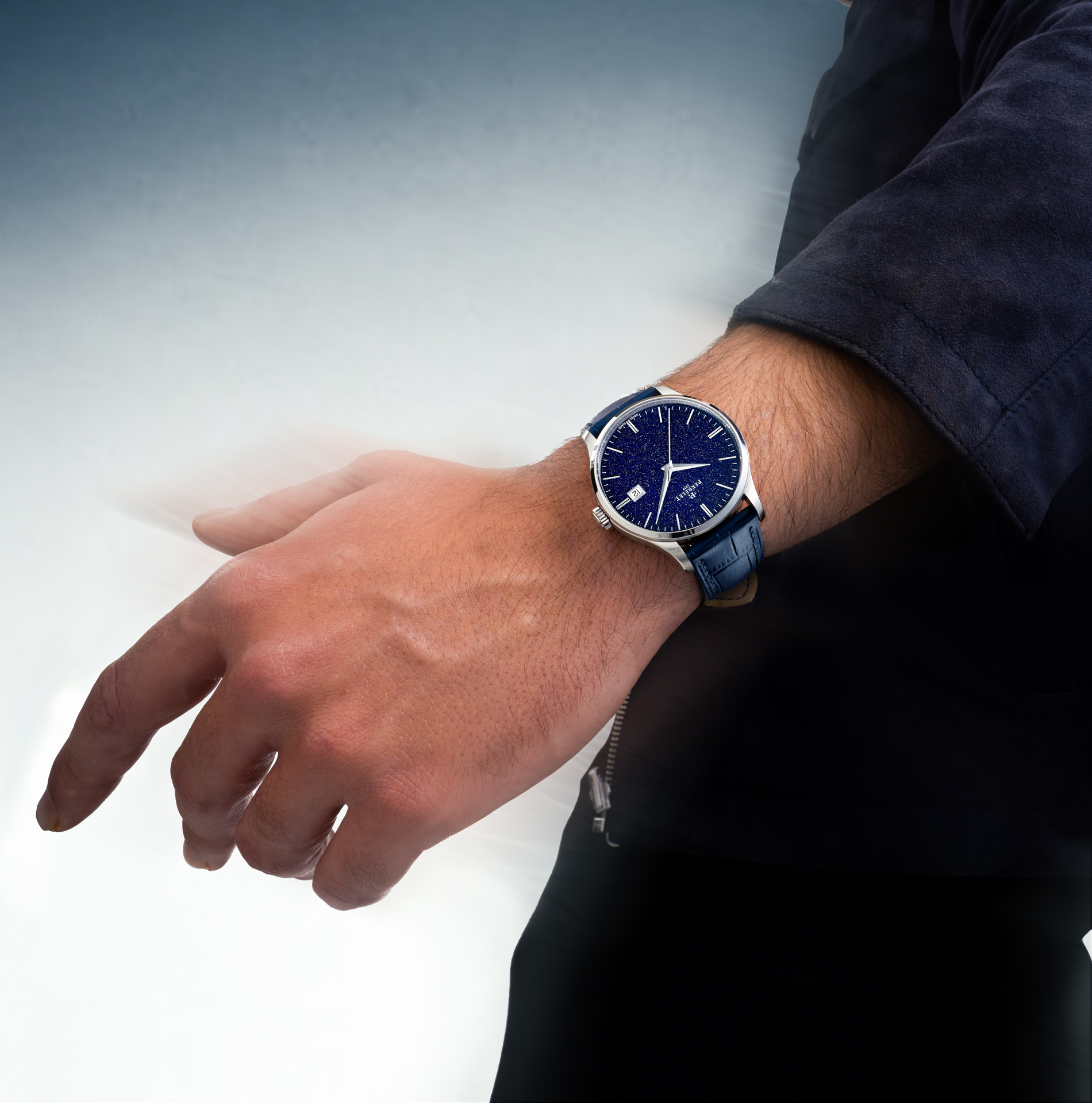 Perrelet WEEKEND Aventurine,沛力錶,砂金石,A1300H,STARRY SKY, Aventurine dial,湛藍星空大三針腕錶