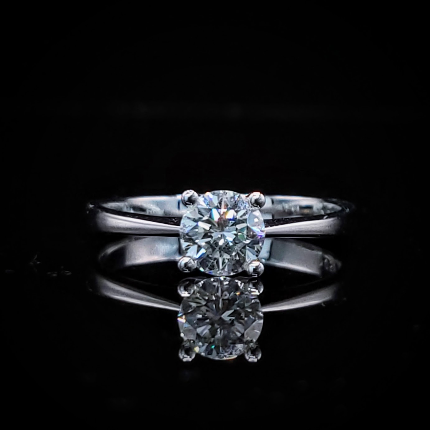 18K White Gold 0.58ct Diamond Ring