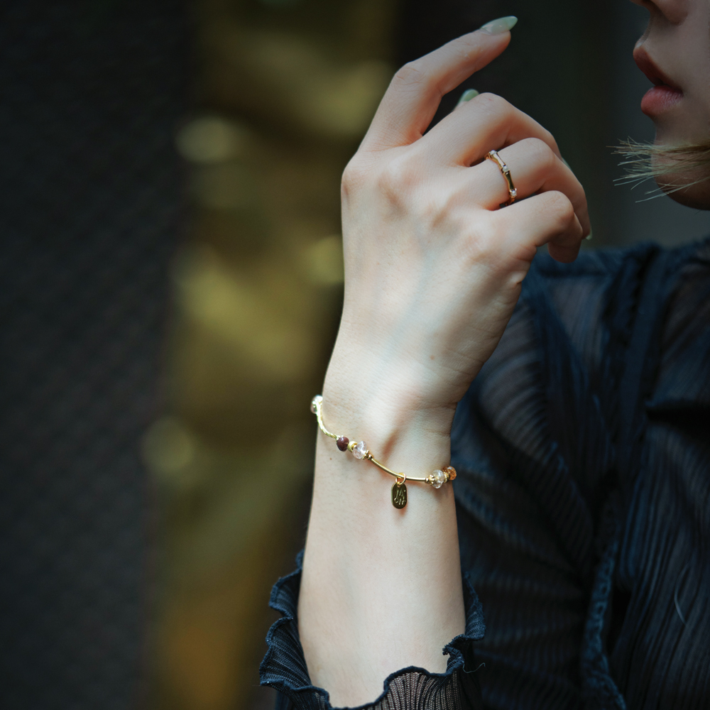 撒哈拉荒漠假期｜紅銅鈦黃銅手鍊 C1710