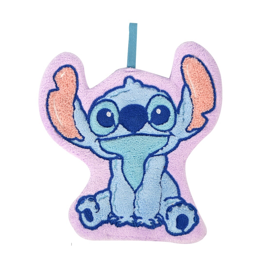 迪士尼史迪仔 造形珊瑚絨抹手巾