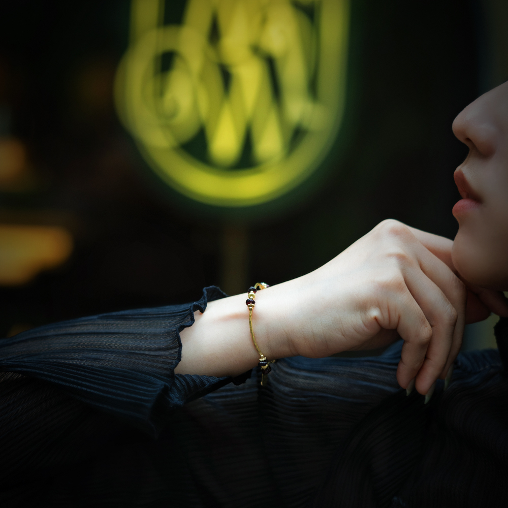 勃根地假期｜紅石榴黃銅手鍊 C1711