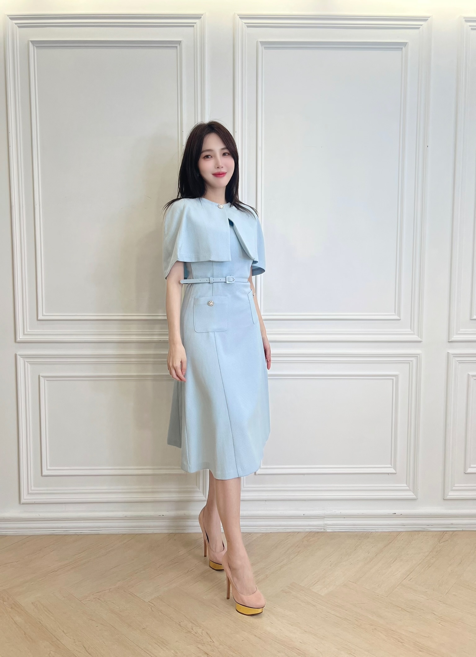 (可拆式)優雅斗篷傘洋