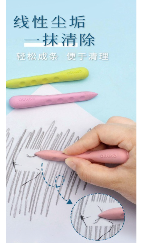 洞洞橡皮擦（一盒3pcs 颜色随机）