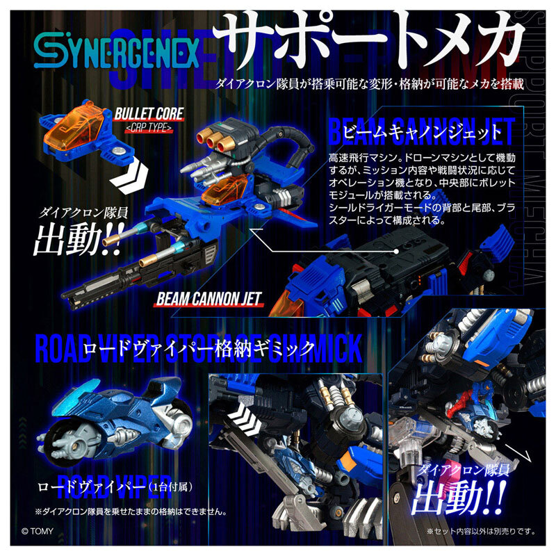 TAKARA TOMY SYNERGENEX SERIES TRANSFORMERS × ZOIDS × DIACLONE SHIELD-D-PRIME