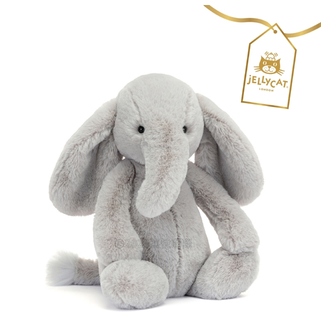 【樂森藥局】英國Jellycat 51cm 31cm奢華致臻安撫大象Bashful Luxe Elephant