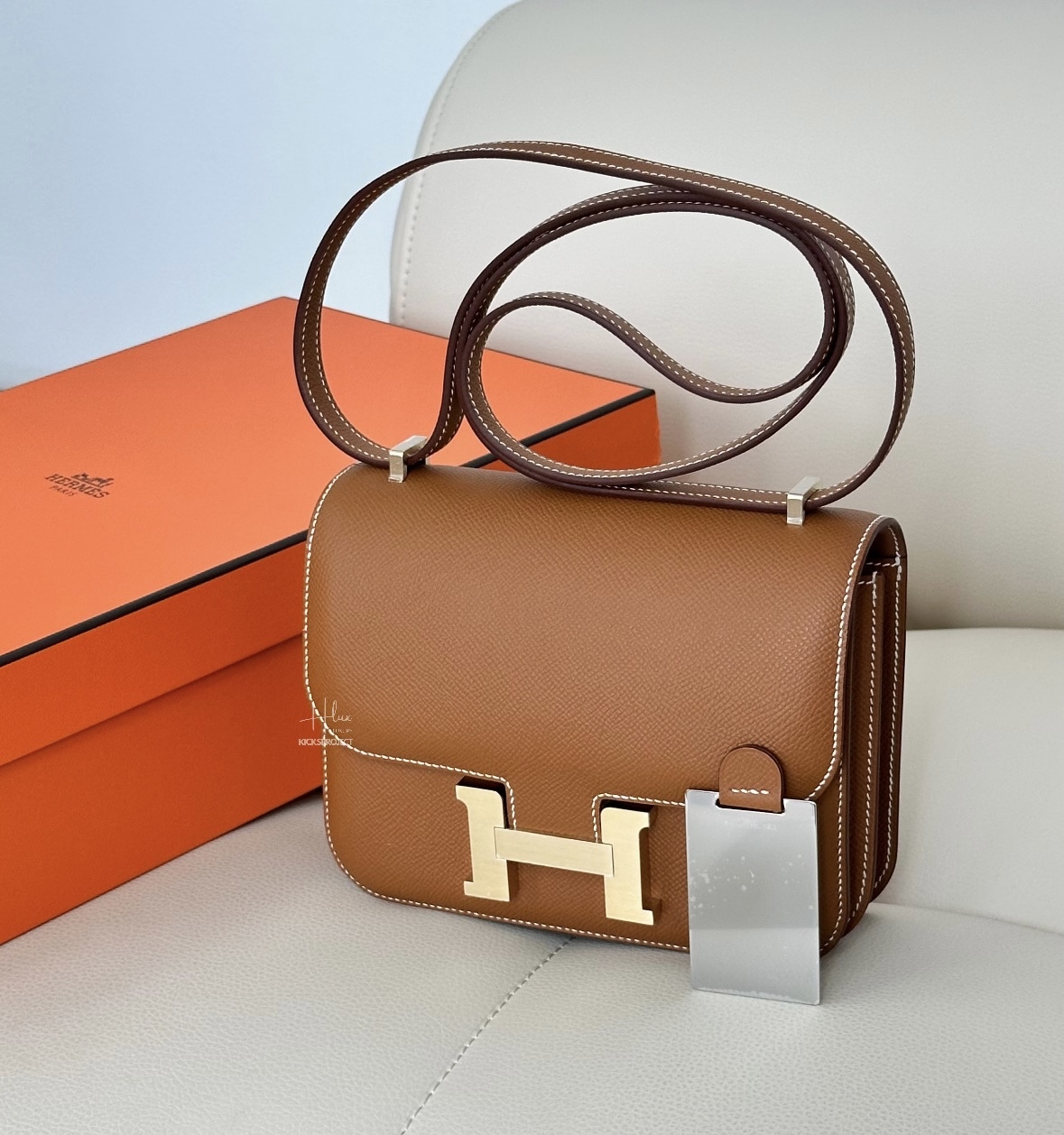 Hermes mini Constance 19 gold 金棕金扣