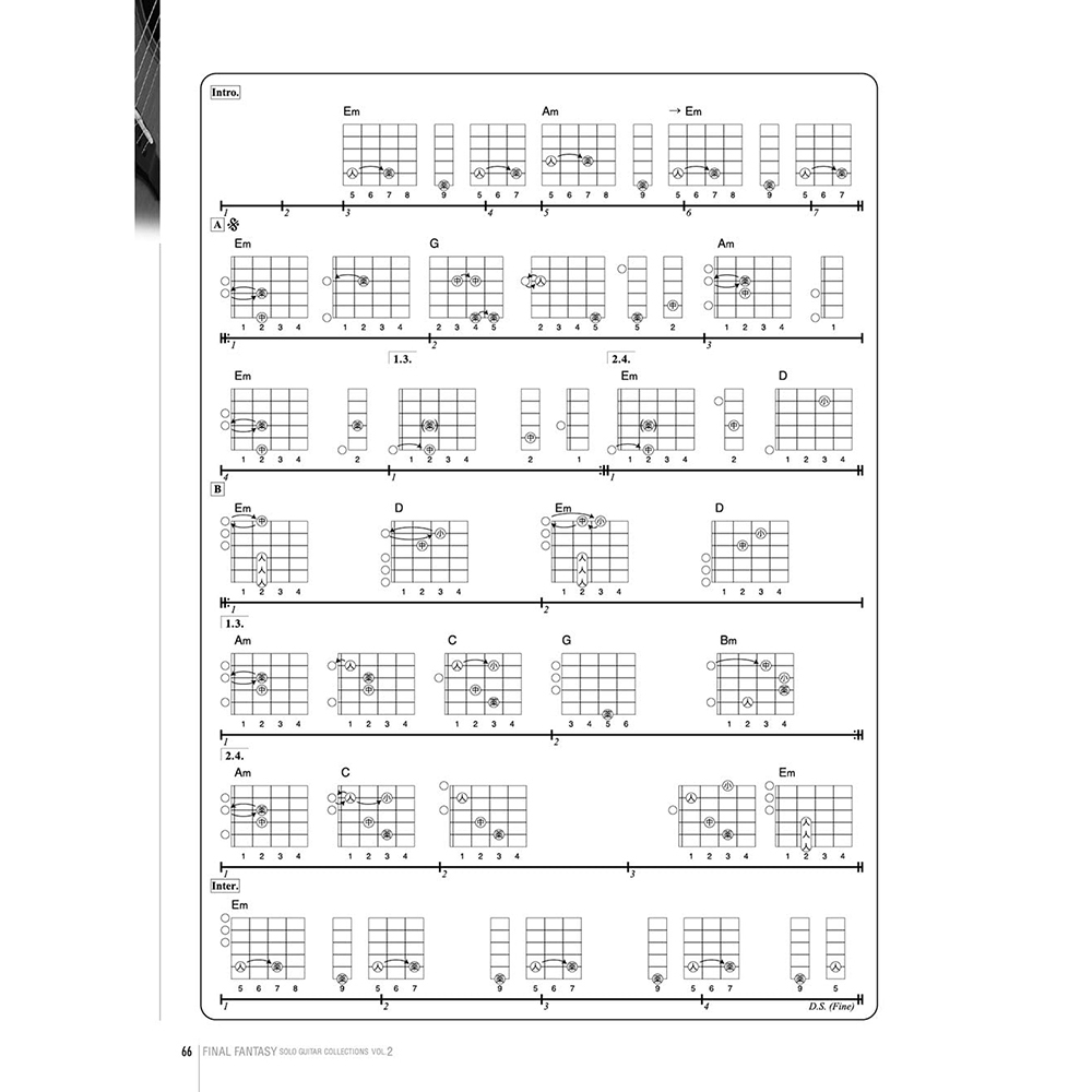 吉他譜 715552 FINAL FANTASY 吉他獨奏 Collections vol2 附CD 改訂版