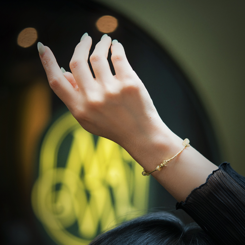 淘金假期｜鈦晶黃銅手鍊 C1714