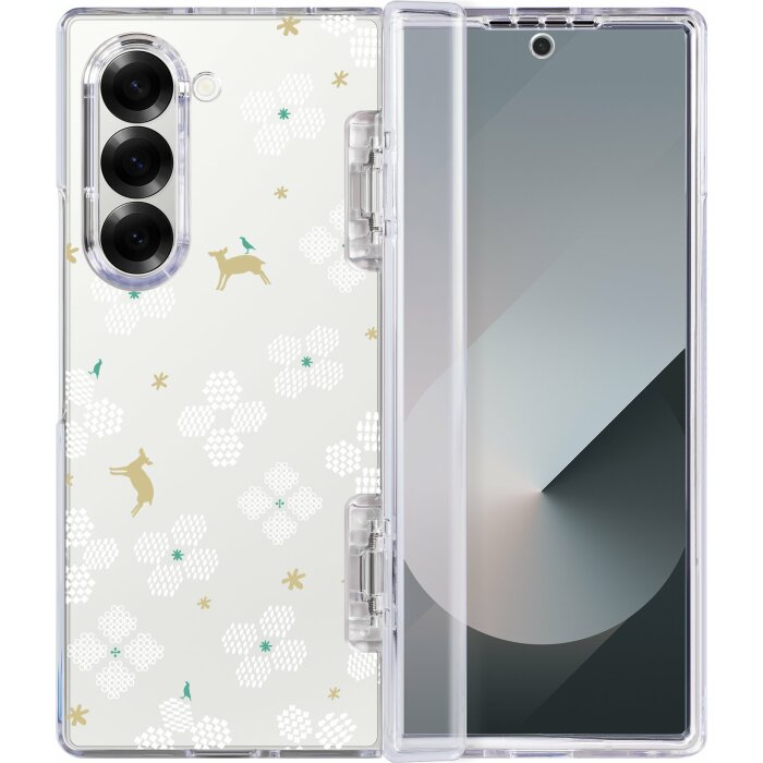 inblooom x The Hood Hybrid Z Case-Samsung Galaxy Z Fold6/Blooming Field/Bright White